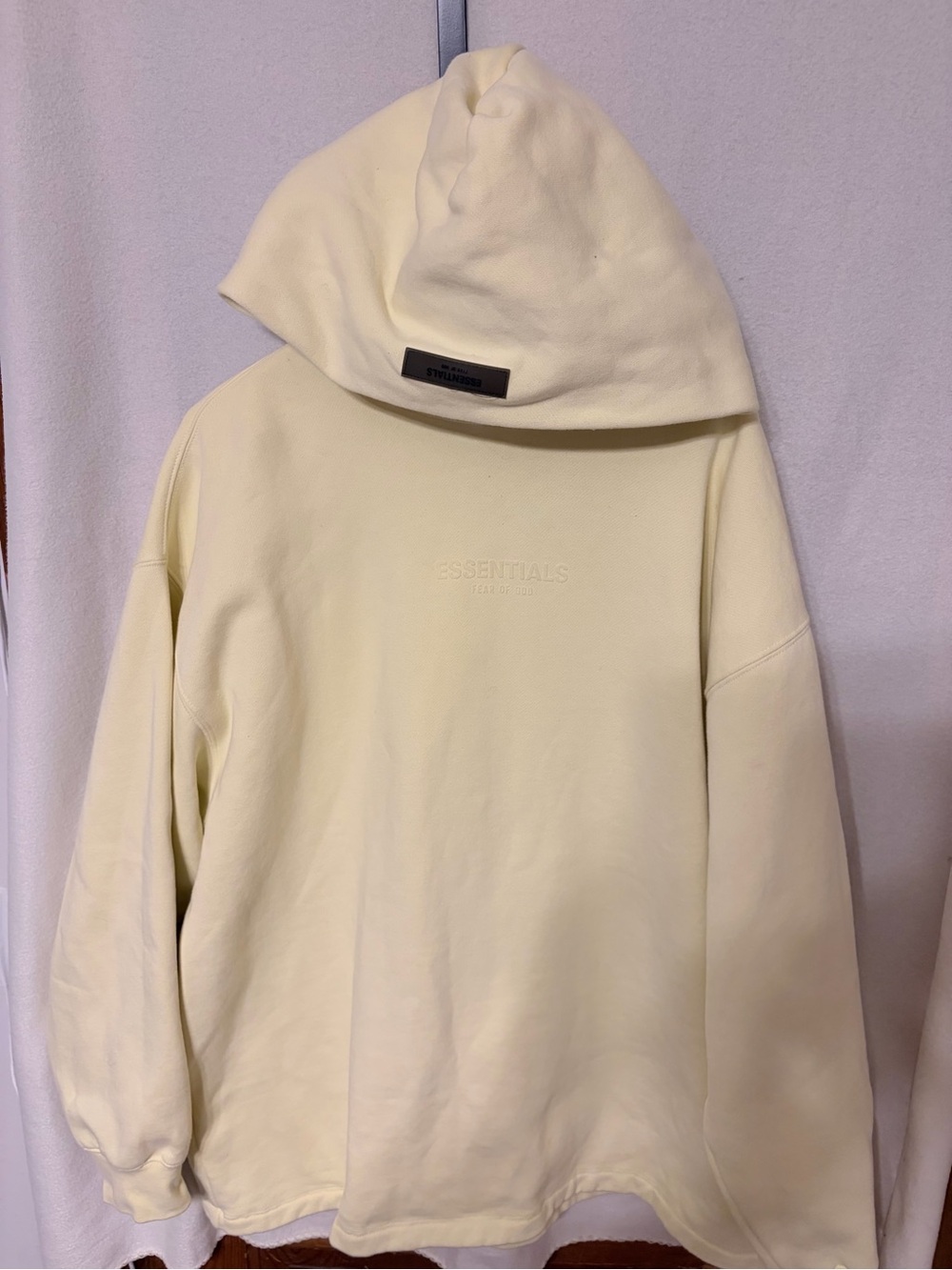Fear of God Essentials Garden Yellow Hoodie Oversized